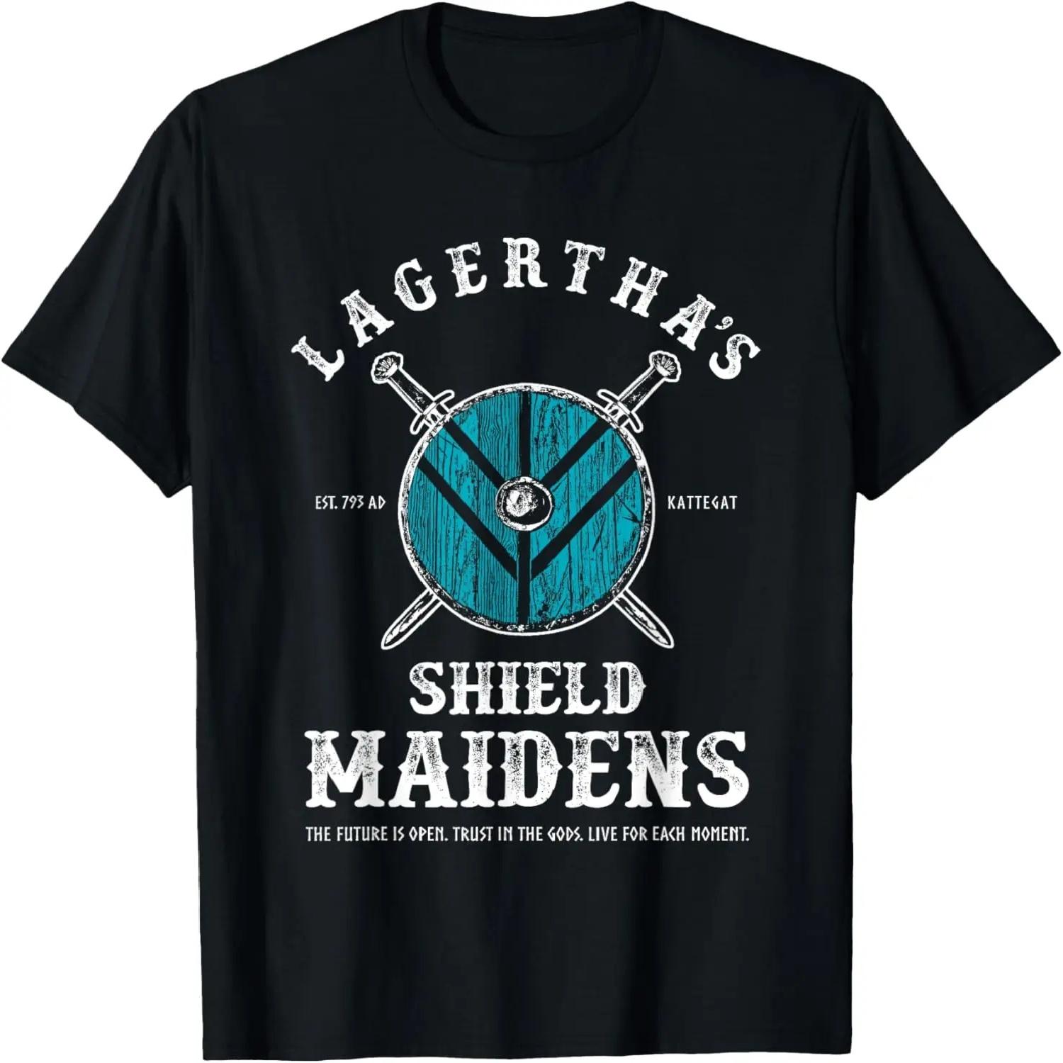 Lagertha s Shield Maidens - Viking Warrior Shieldmaiden T-Shirt S чёрный
