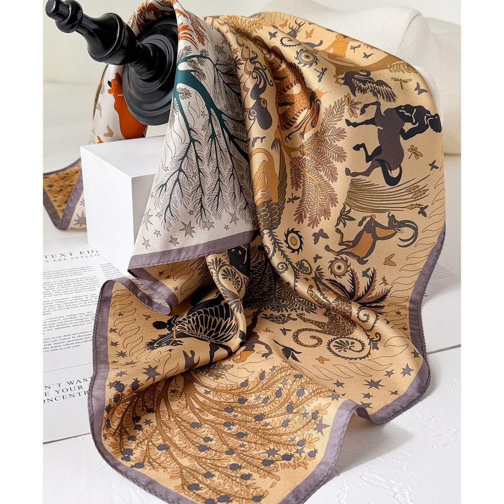 100 Natural Twill Silk Scarf for Women Neck Tie Double side Foulard Shawl Wrap Square Neckerchief Hijab Bandana Scarves