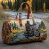 Western Style Small Duffle Bag Gym Travel Unisex Handbag