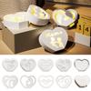 Silicone Molds Hollow Heart Shape Atmosphere Lamps Moulds Home Decoration Molds Perfect for Creating Festival Decors