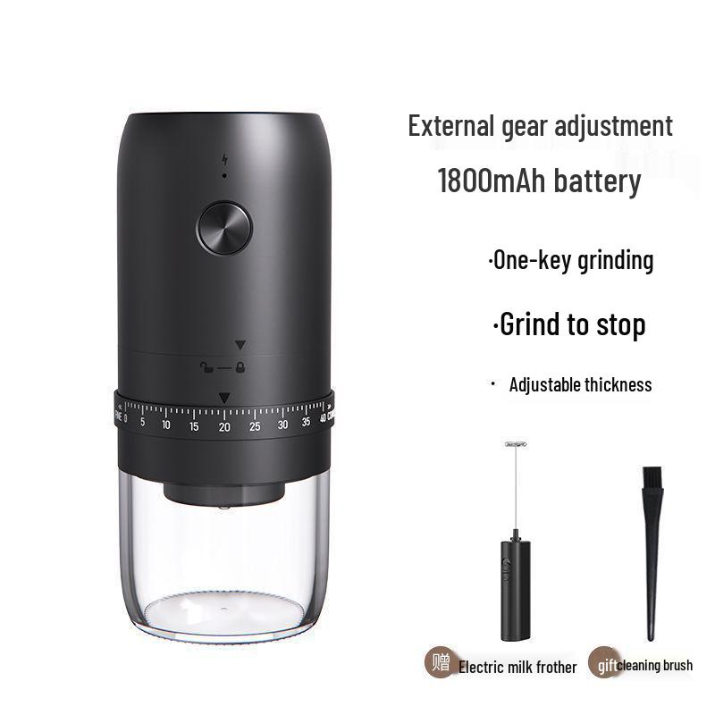 Portable Electric & Manual Coffee Bean Grinder - Compact Household Hand-Cranked & Automatic Grinding Machine