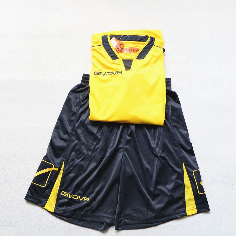 

Европейский и американский костюм спортивной одежды для одиноких мужчин на весну и лето, быстросохнущий, для бега и тренировок, футболка с длинным рукавом, шорты, дышащий Yellow Tops Blue Pants(A set) XL