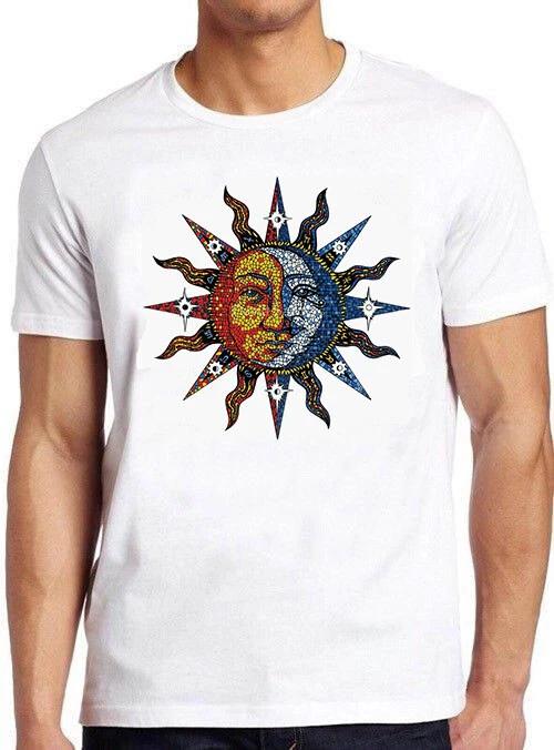 Mosaic Sun Moon Funny Meme Gift Tee Gamer Cult Movie T Shirt M744 XXXXL
