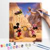 Disney Oil Painting Handcolored Painting Egyptian Pyramid Adventure Living Room Decoration Hanging Painting Wall Painting
