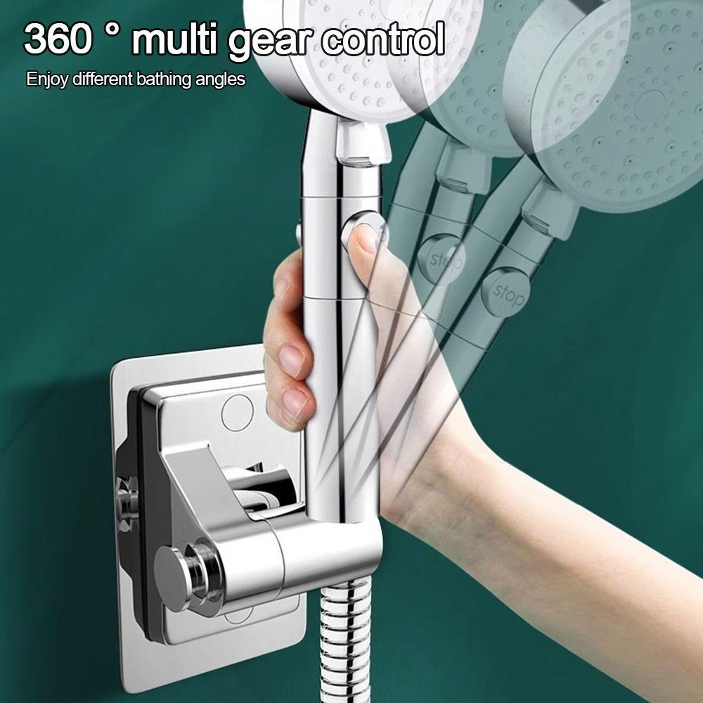 Self-adhesive Shower Head Holder Adjustable Sprayer Fixed Base  Bathroom Accessories