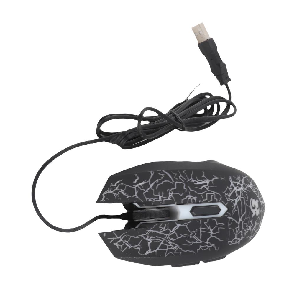 Mice Gamier Wired 6 Buttons Ergonomic LED USB   Mice for Computer Laptop Desktop PC