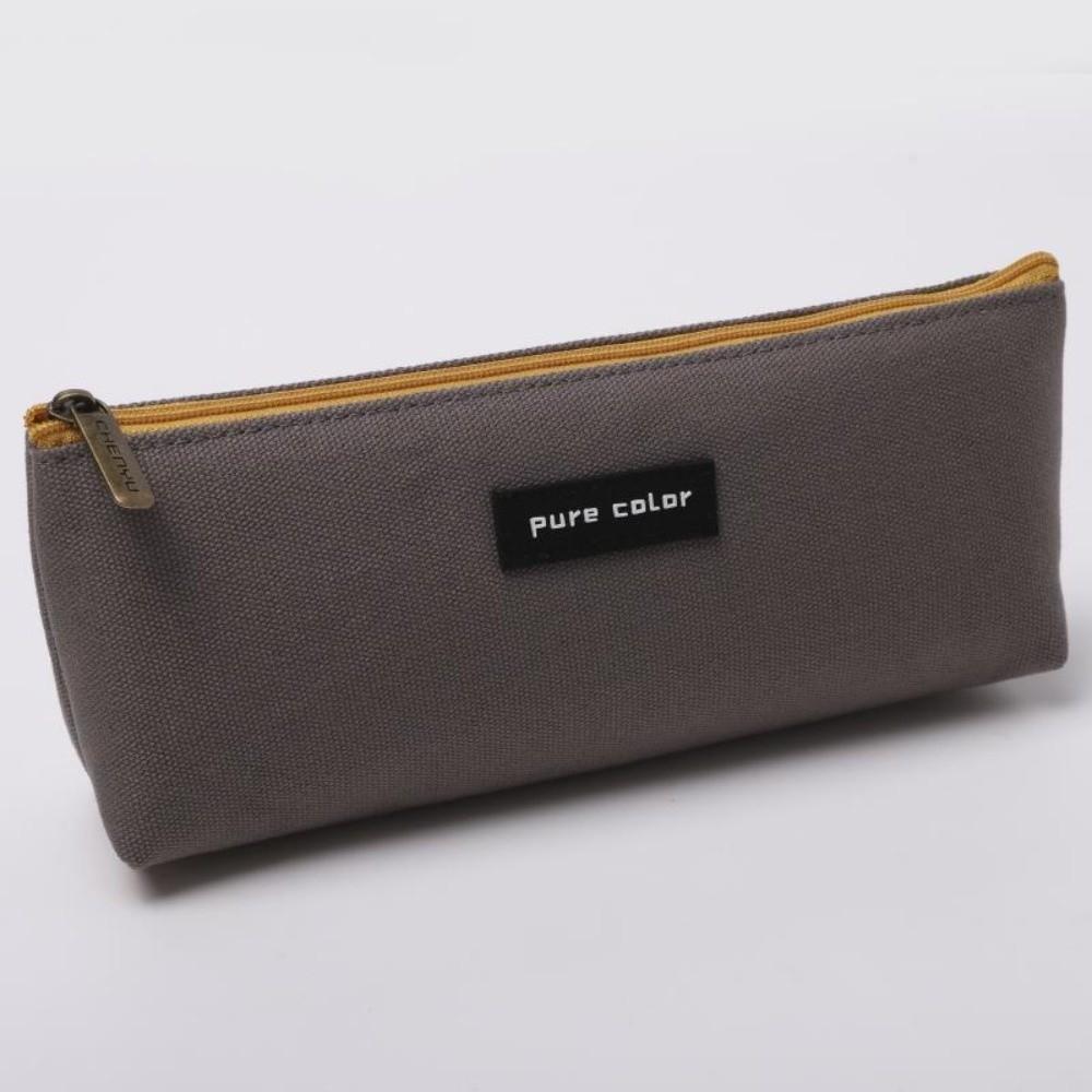 Large Capacity Pencil Bag Solid Color Pen Pouch New Stationery Bag  School Supplies