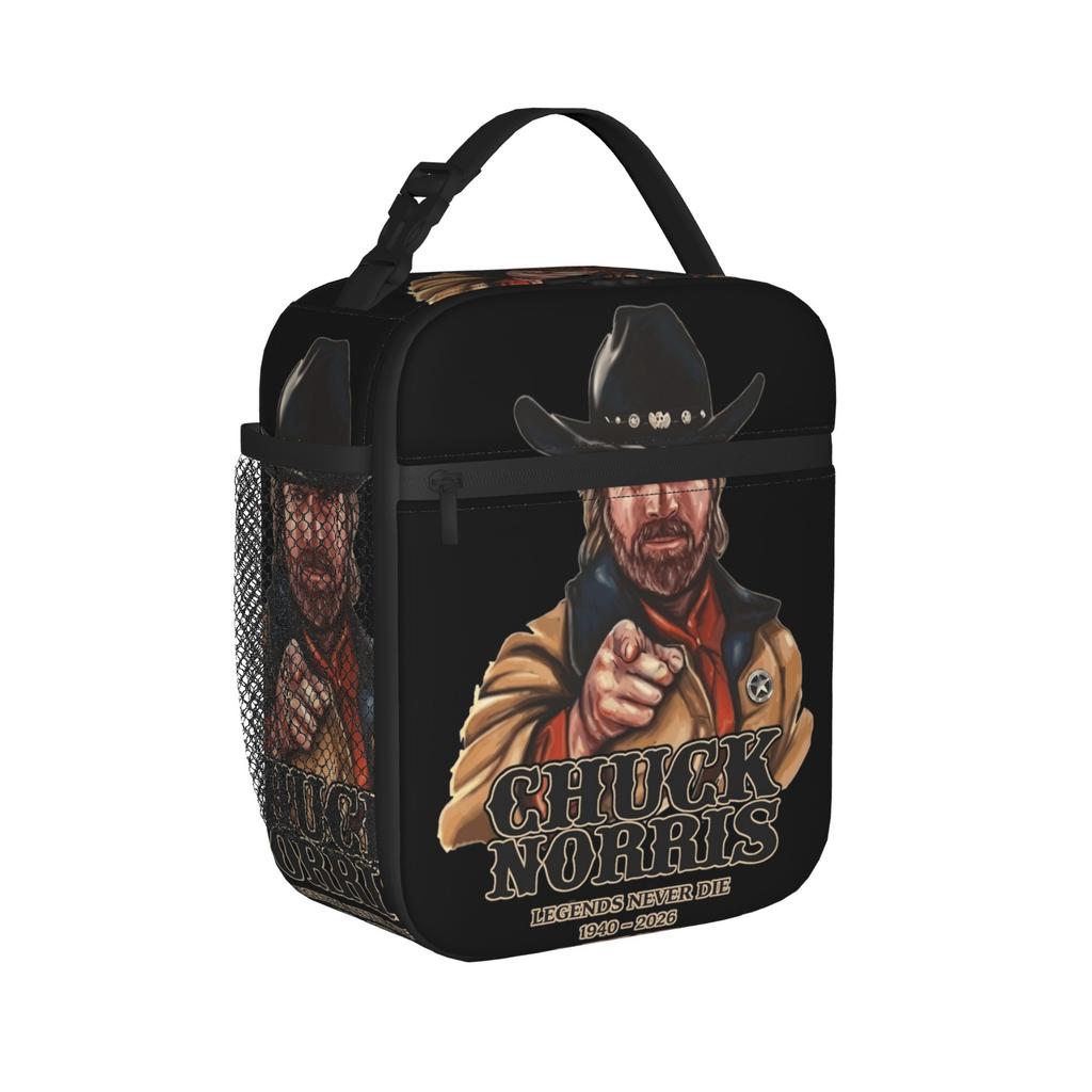 Chuck Norris Legens Never Die Insulated Lunch Bags Cooler Bag Reusable,Lunch Container Large Tote Lunch Box Food Handbags