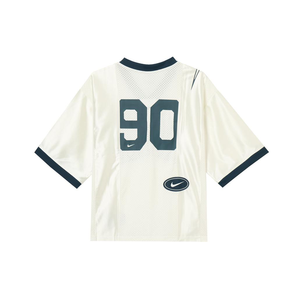 Nike Abbigliamento sportivo Comodo Moda Morbido Traspirante Maglietta a maniche corte Top da donna Bianco sporco HJ0281-133
