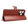 For Oukitel C51 Leather Phone Case Wallet Crazy Horse Texture