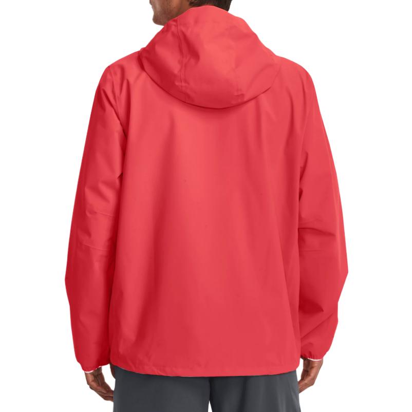 Under Armour Stormproof Cloudstrike Stretch Jacket With Solid Color Logo Print And Zippered Hood Men Jackets 1376066-628