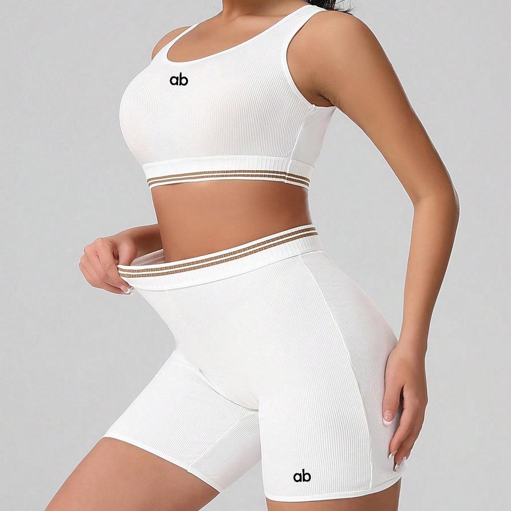 Set Yoga Două Piese Femei Fără Cusături Top cu Mânecă Scurtă Spate Decupat Colanți Ridicare Fesă Culoare Piersică Ținută Sport Fitness Sală