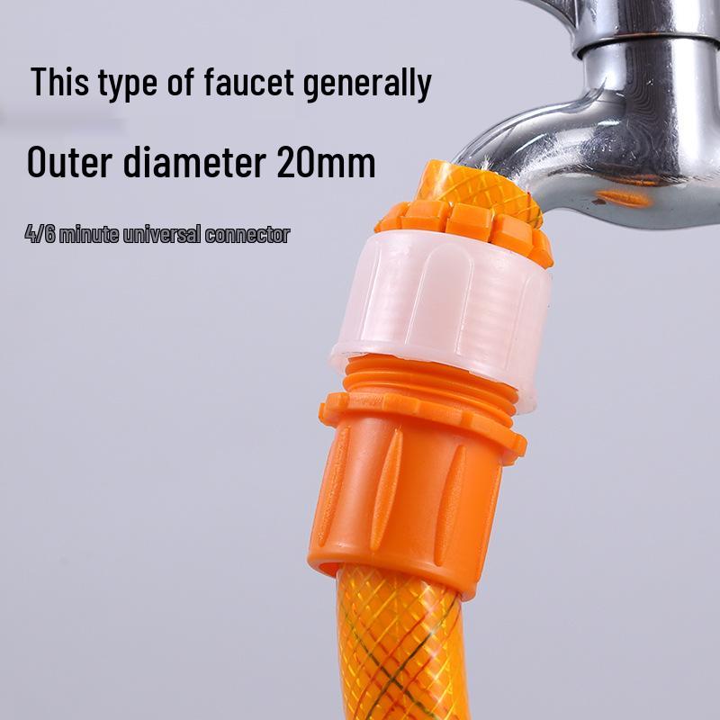 Universal Quick Connector for Garden Water Gun: 4-Point To 6-Point Pipe Connector for Flower and Vegetable Watering