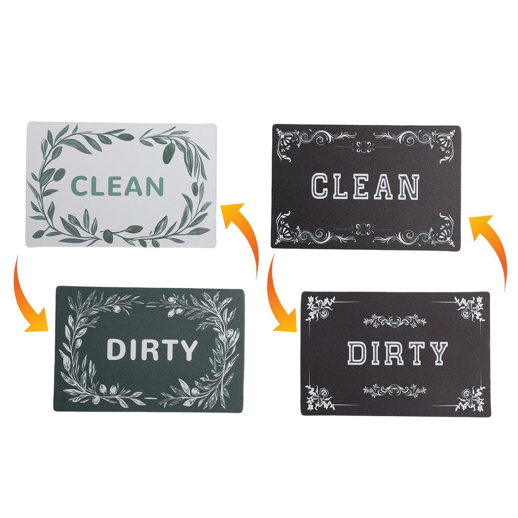 Kitchen Organization Dishwasher Magnet Child Friendly Decorative Magnet Minimalist Design Clean Dirty Sign Magnets