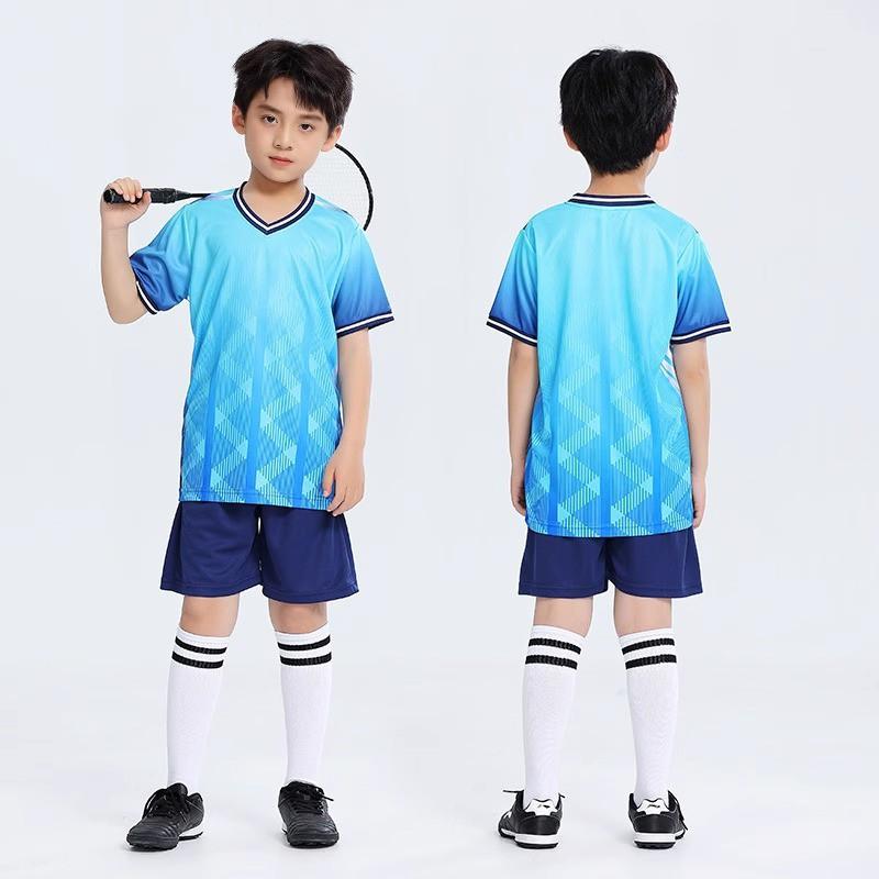 Kids Sports Set Breathable Quick-Dry T-Shirt Shorts Badminton Tennis Jump Rope School Training Unisex