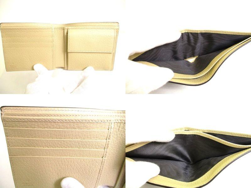 Autentisk GUCCI Off The Grid Grå Nylon Beige Skinn Bifold Lommebok #9904 Oppusset