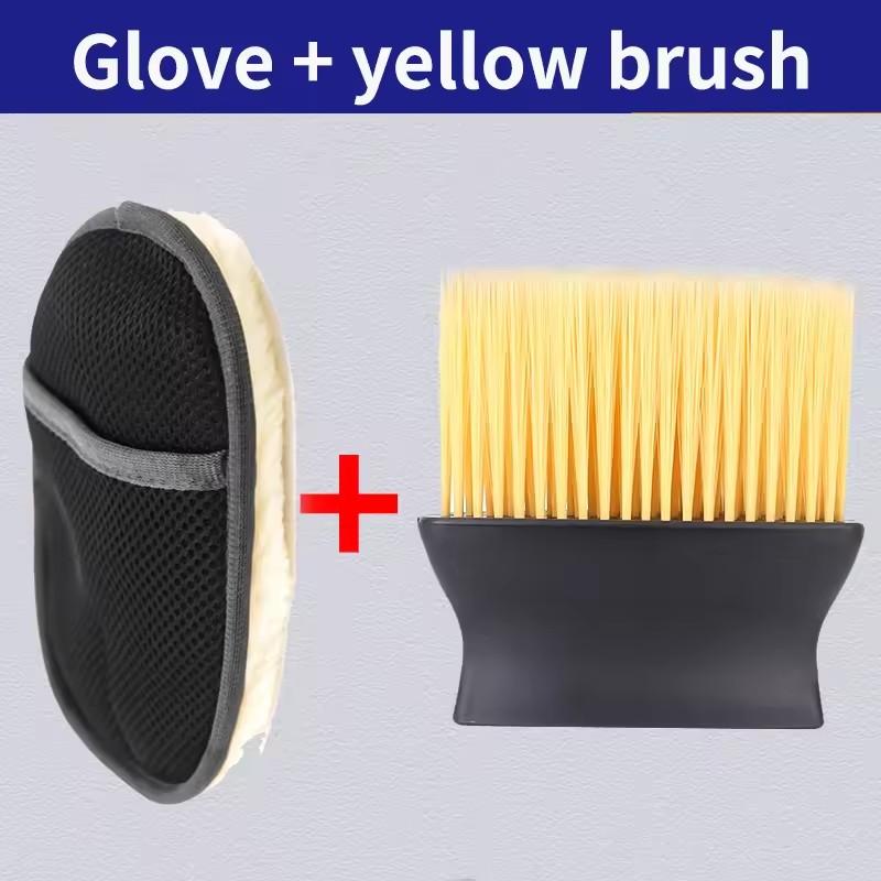 Araba Styling Yün Yumuşak Araba Yıkama Eldivenleri Temizlik Fırçası Motosiklet Yıkayıcı Bakım Ürünleri Peluş Araba Yıkama Eldivenleri