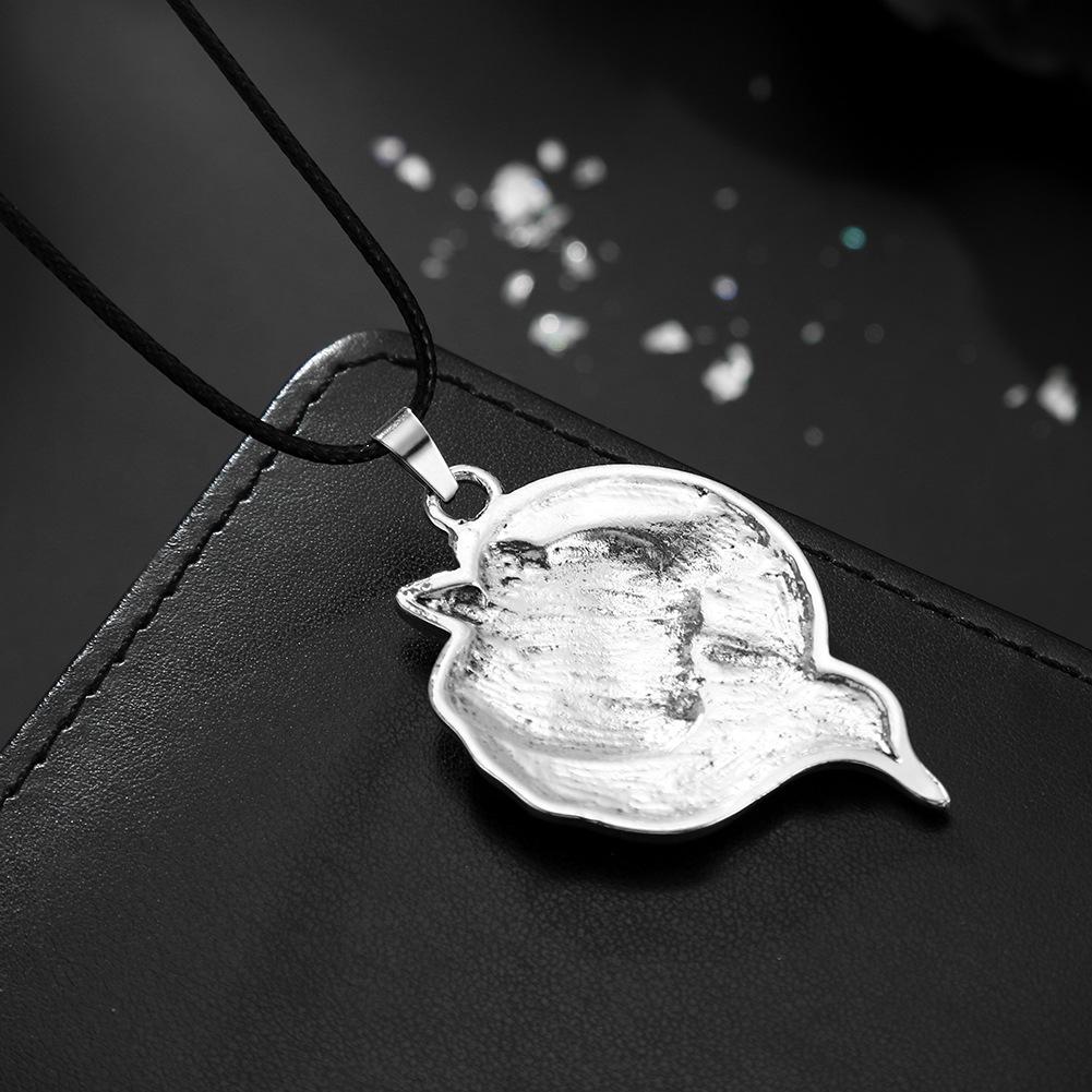 Retro Viking Wolf Head Pendant Necklace for Men - European & American Punk Jewelry