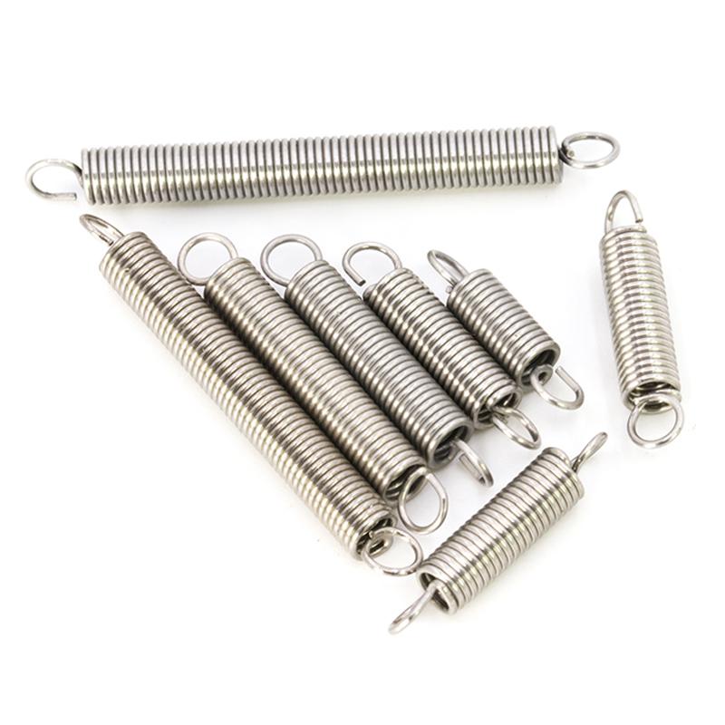 200pcs Metal Steel Spring Set Compression and Extension Springs Kit Portable Hardware Tools Plastic Storage Box Tool Accessories
