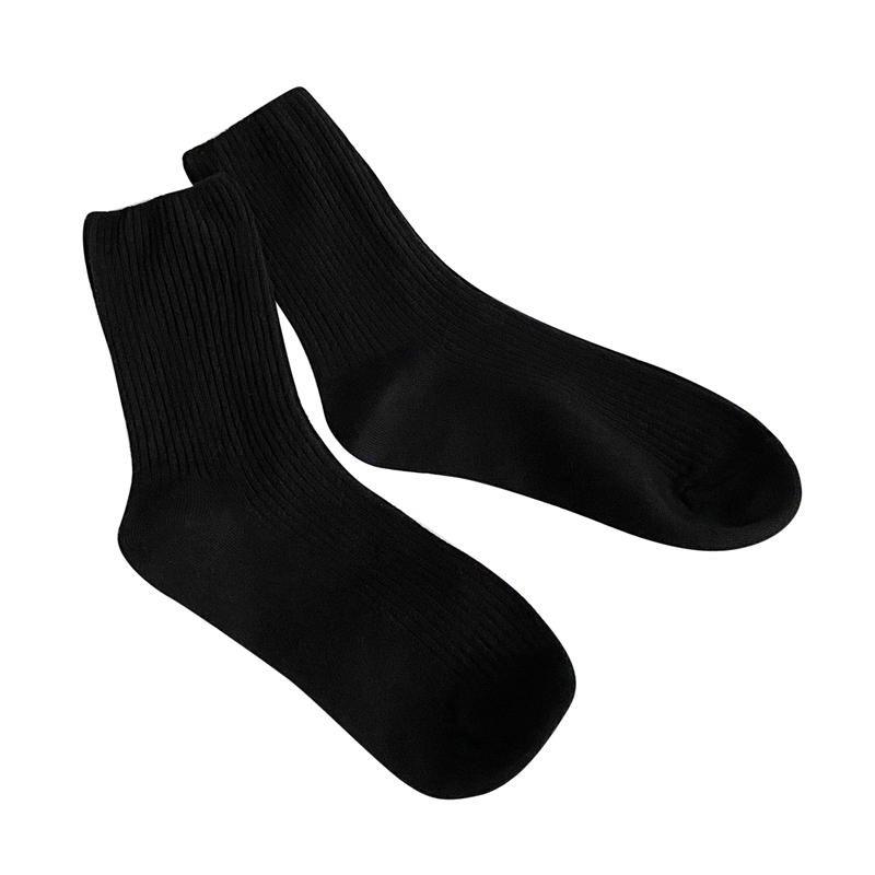 Freizeitsocken Boden Einfarbige Socken Winter Mittelhohe Socken