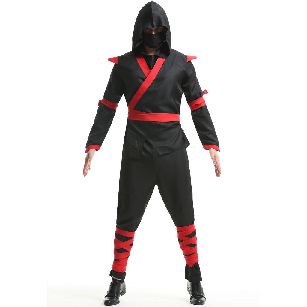 Halloween men's samurai costume Ninja costue fighter stealth naruto warrior uniform