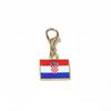 10 Stück Emaille Nationalflaggen von Ländern Anhänger mit Karabinerverschluss DIY Schmuckherstellung Zubehör für Schlüsselanhänger Armband