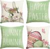 New Easter Pillowcases, Vacuum Compressible Four-piece Set, Cushion Linen Four-piece Set, Decorative Easter Eggs
