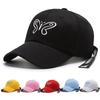 Hat Spring and Autumn New Embroidery Ribbon Baseball Cap Personalized Peaked Hat Outdoor Sun Hat Travel Hat Couple Hat