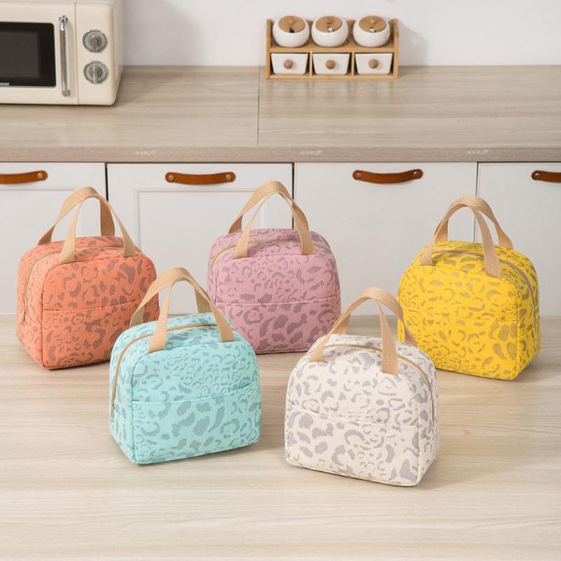 Ink Pattern Lunch Bags For Women Insulation Bento Pack Aluminum Foil Rice Bag Meal Pack Ice Pack Student Bento Lunch Bags