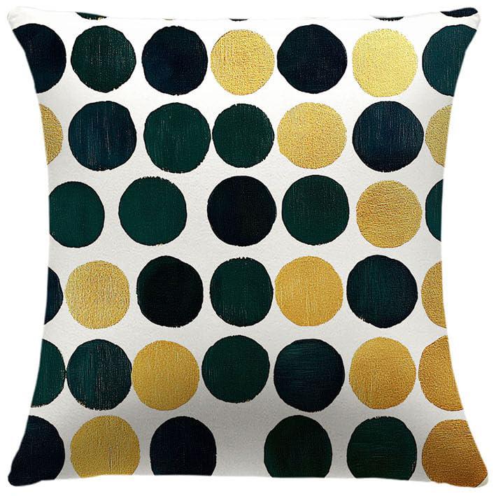 Home Decor Stylish Polka Dots Pattern Throw Pillow Covers Pattern Cushion Cover Suitable For Sofa Bedroom Car Pillow Cover