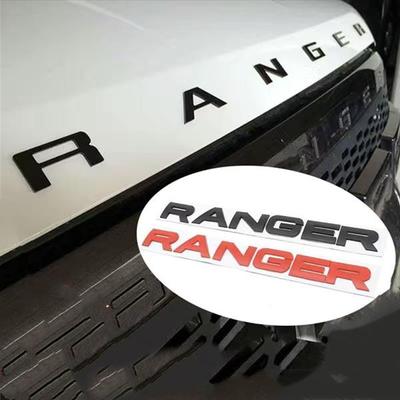 1Set Grille Top Logo Letter For Ford Ranger Grills RANGER 3D Emblem Sticker