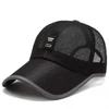 Hot Sale Summer Women Men Mesh Baseball Cap Solid Snapback Label Stick Sunhat Outdoor Breathable Hip Hop Hats Casquette