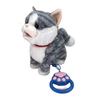 Elektrische Katzenfigur Niedliches Neuheit Kuscheltier Plüschtier für Schlafenszeit-Freund Feiertagsparty-Mitgebsel Kinder Kleinkind Spielzeug Geburtstagsgeschenk