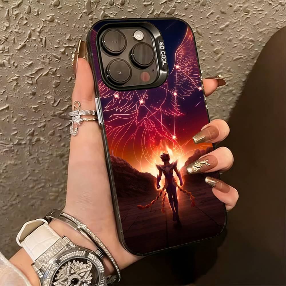 Saint S-Seiya K-Ritter Handyhülle Für iPhone 17,16,15,14,13,12,11 Plus,Pro Max,XS,Bunte Silberne Handyhülle Funda Cover