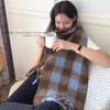Autumn and Winter Scarves Women's Winter High-end Scarves Thickened and Warm Tonglu Imitation Cashmere Plaid Scarves
