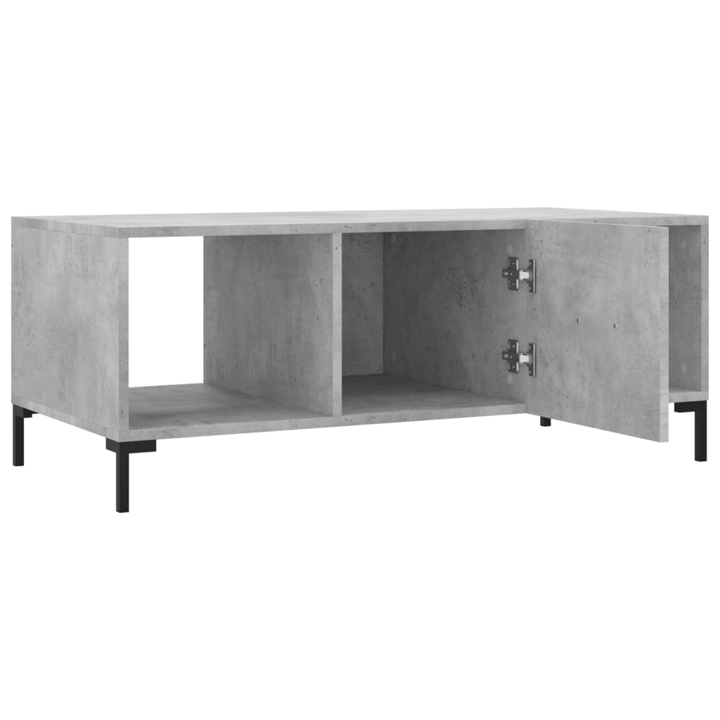  Coffee Table, Concrete Grey, 102x50x40 Cm