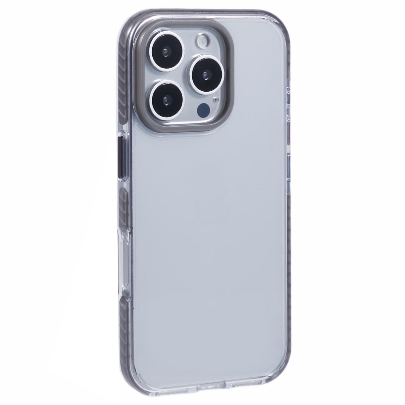 

For iPhone 16 Pro Max Clear Case TPU+PC Shockproof Phone Back Cover E