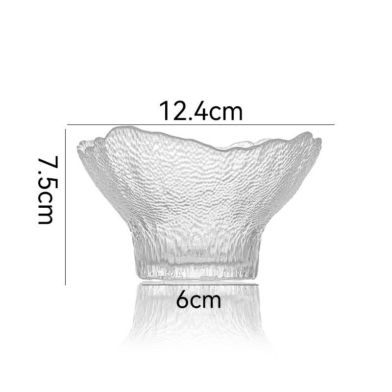 Minimalist Lace Ice Cream Cup, Creative Salad, Transparent Glass Ice Cream Bowl, Juice Milkshake, Dessert Pudding Bowl