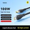 Baseus Cablu USB-C 100W/66W 6A Încărcare Super Rapidă