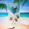 Serviette de Plage Imprimé Tortue Marine Serviette Microfibre Séchage Rapide Serviette Absorbante Douce et Légère pour l'Été, la Plage, la Piscine et les Voyages