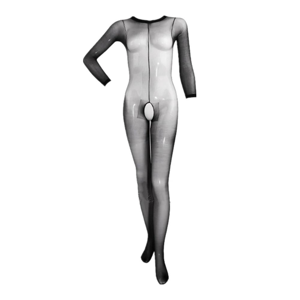 Sexy Lingerie Bodystocking Open Crotch Fishnet Hollow Out Dresses Women's Lingerie Underwear Porno Full Body Stocking Sleepwear