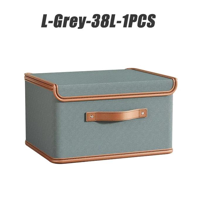Non-Toxic Storage Box With Lid Large Capacity Collapsible Clothing Trousers Storage Box Moisture-Proof Dustproof Storage Box Home Supplies