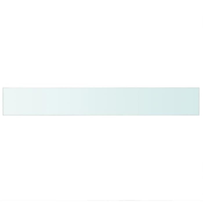 VidaXL Panneaux d'étagère 2 pcs Verre Transparent 90 x 12 cm