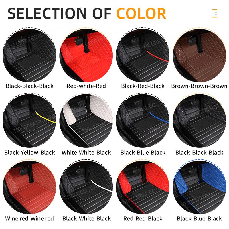 Car Floor Mats for Citroen C4 PICASSO FIVE SEAT 2014 2015 2016 2017 Auto Foot Pads Automobile