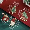4pcs Christmas Alloy Brooches - Adorned Cute  Pin Collection - Festive Holiday Party Accessories & Year-Round Wear for Womens