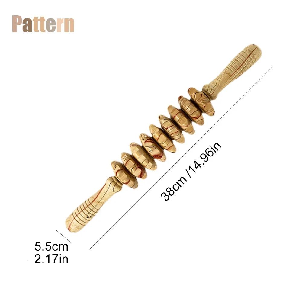 Деревянный терапевтический массажный инструмент Ролик Точечный массажер Деревянный Гуаша Массажный стик Фасция Целлюлит Мышцы и живот Тело Живот Облегчающие инструменты