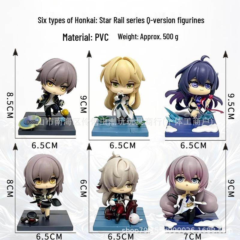 Genshin Impact Q Version Blind Box: 6 Styles Anime Game Merch Claw Machine Model Ornament (In Stock)
