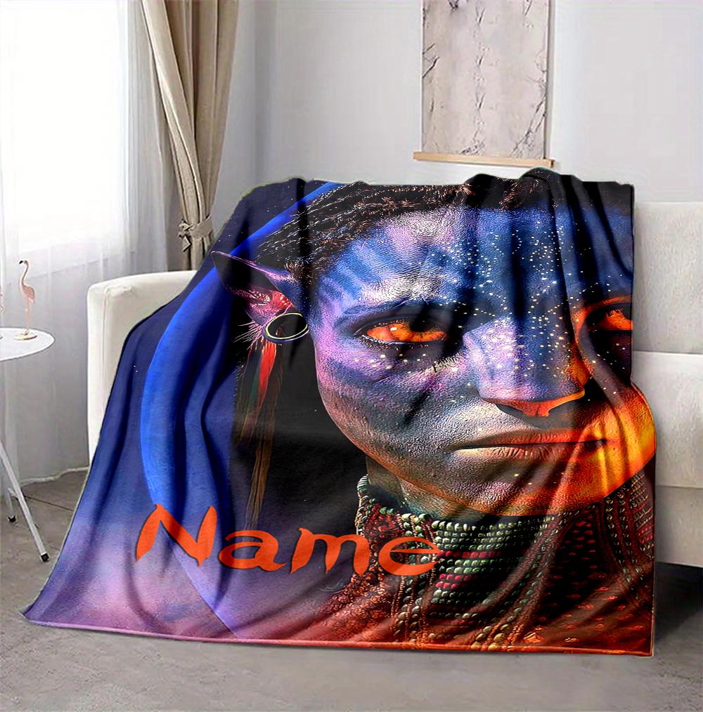 Benutzerdefinierter Name Avatar Welt Flanell Decke Überwurf Weich Warm Sofa Bett Dekor Einzigartiges Geschenk