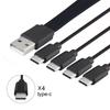 1-to-4 Fast Charging Type-C USB Cable - Super Mobile Phone Accessory