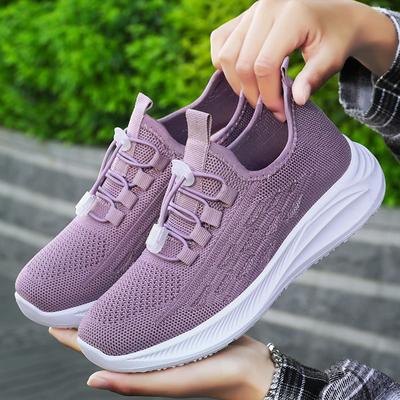 Shoes for Women 2023 Autumn All-match Sports Shoes for Women's Casual Sports Flying Knitting Running Shoes